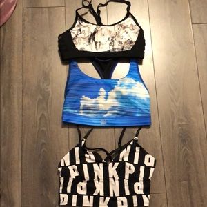 VS pink sport bras